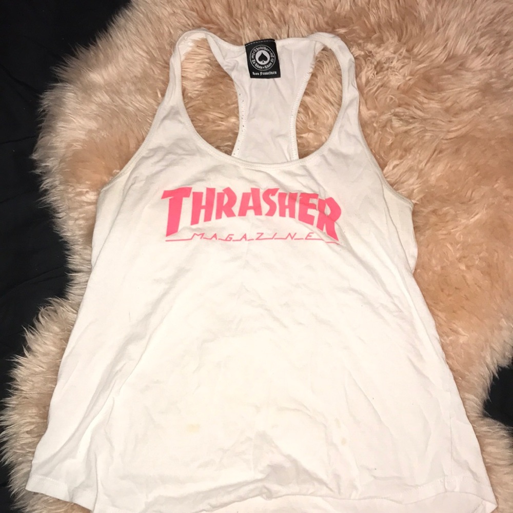 White Thrasher Tank Top